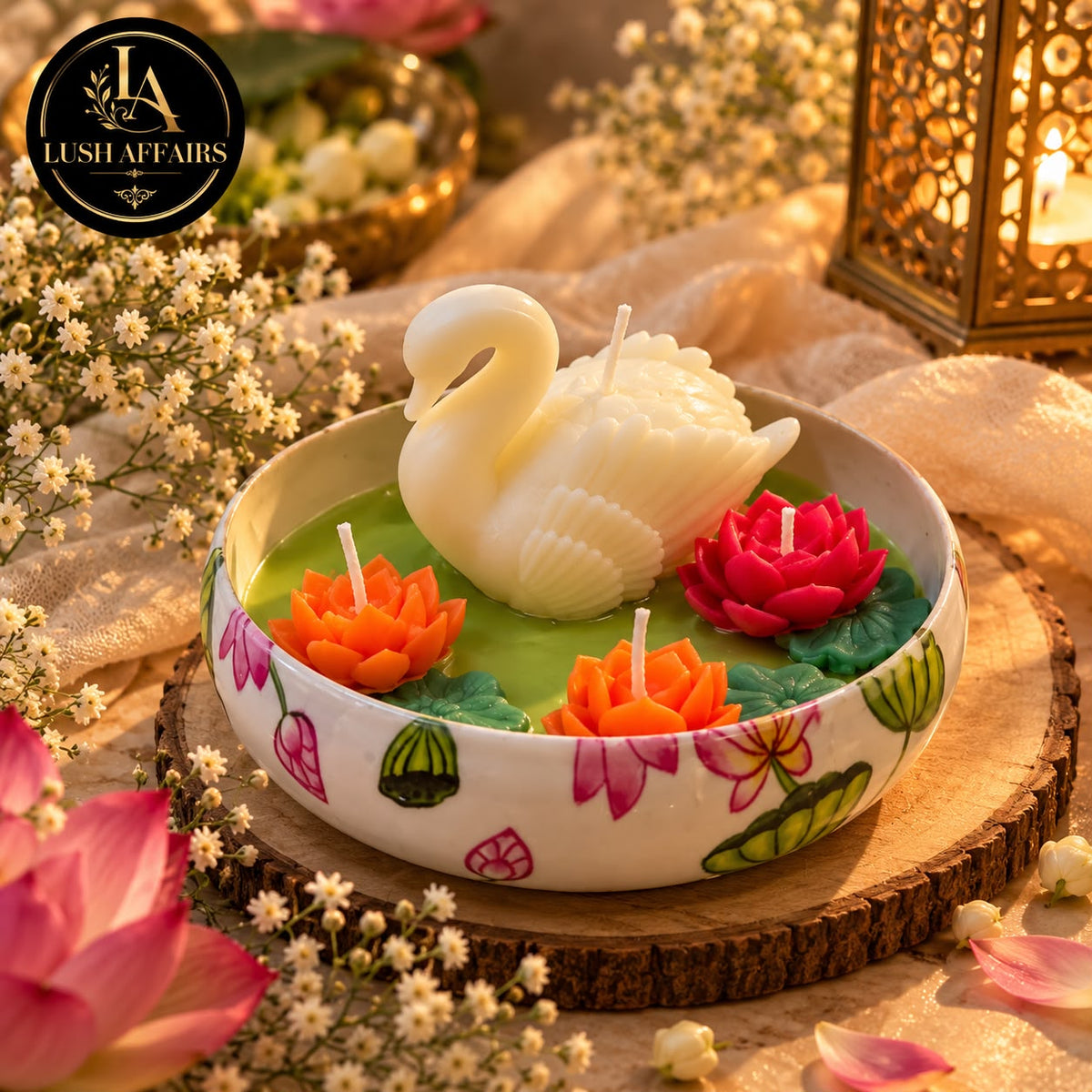 Swan & Lotus Serenity Urli
