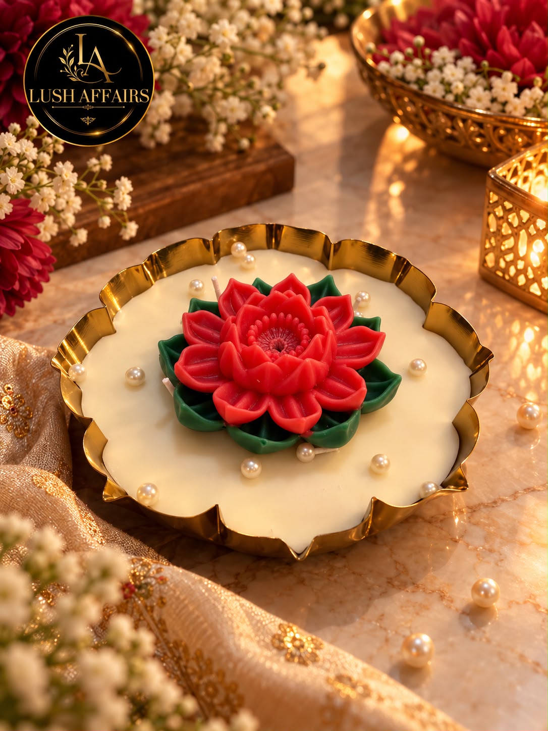 Royal Red Lotus Urli