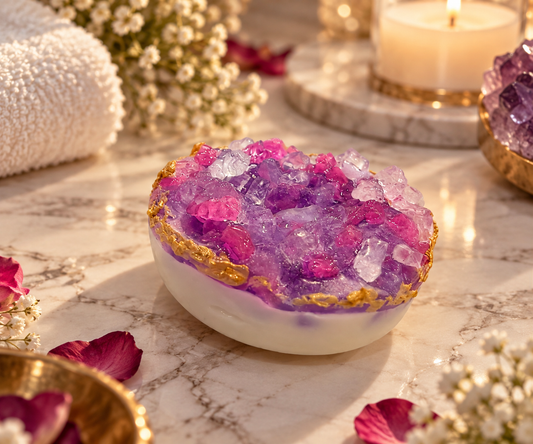 Lavender crystal Soap